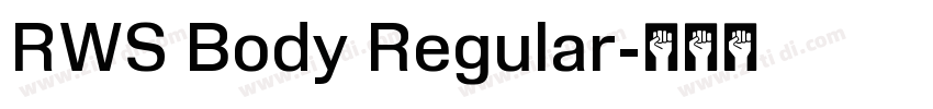 RWS Body Regular字体转换 RWS Body Regular字体转换